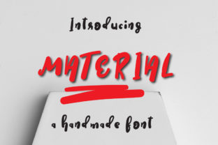 Material: Bold Display Font for Standout Design