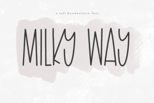 Milky Way Font: A Whimsical Touch for Modern Design