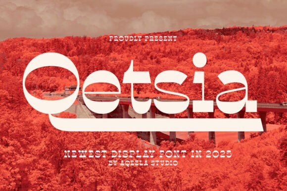 Qetsia: A Retro Display Font for Modern Design